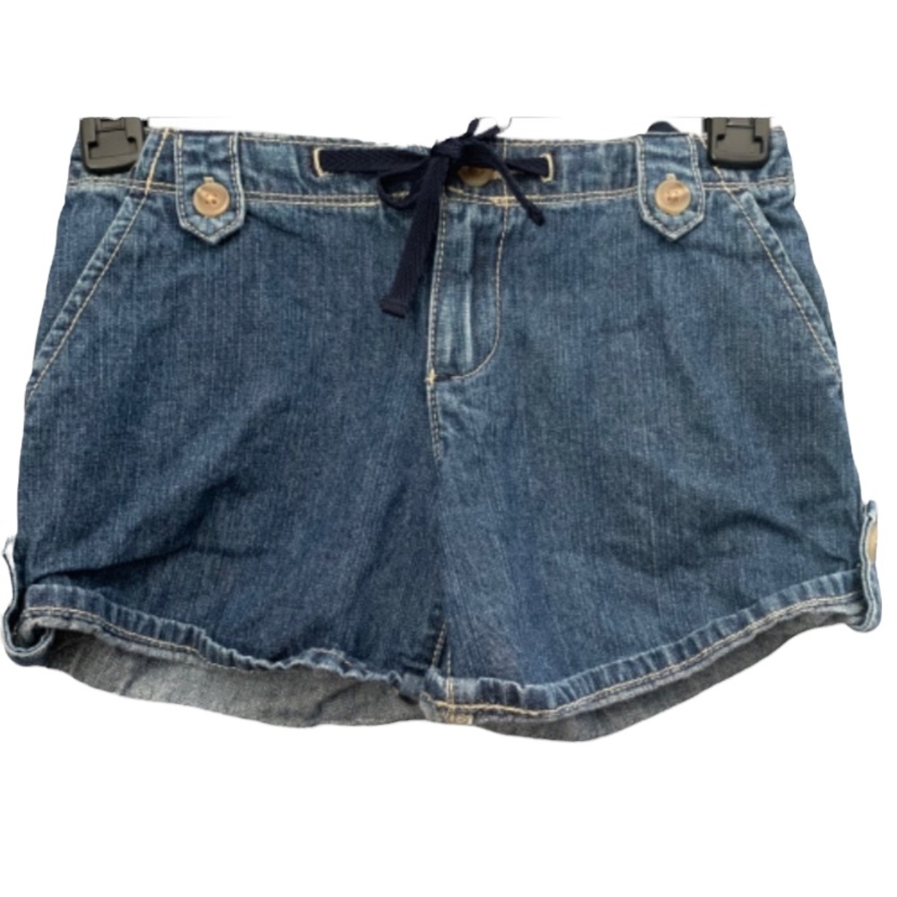 Gap jeans girl size 6 denim shorts adjustable jean back to school beach pool